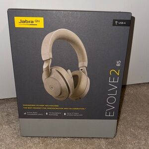 Jabra Evolve2 85 Over-Ear Headphones - Beige